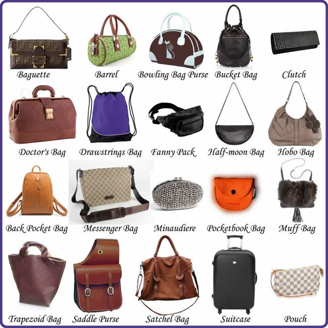 Bag Vocabulary in English Vocabulary Home