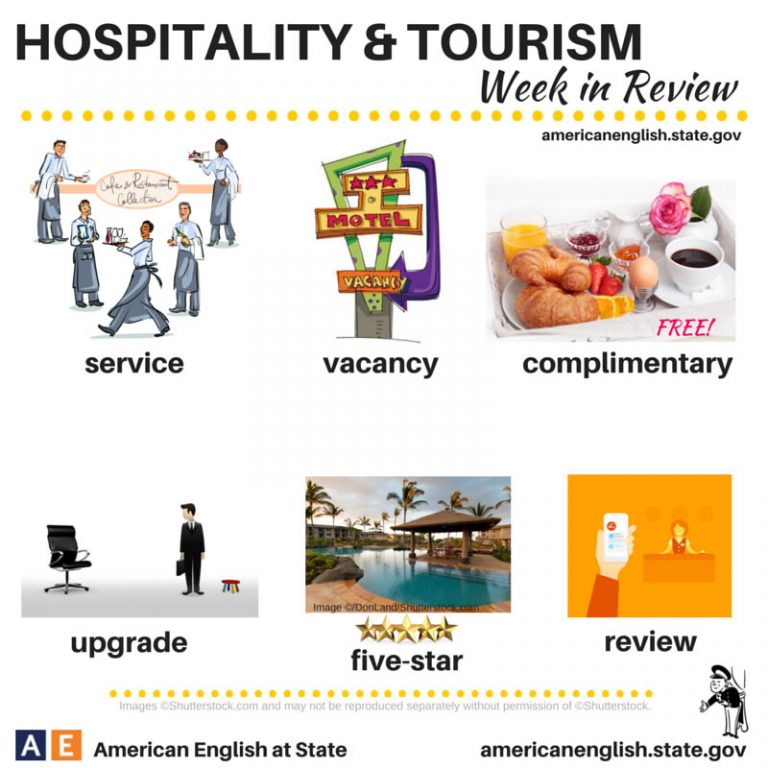 Hospitality And Tourism Vocabulary – 2 | Vocabulary Home