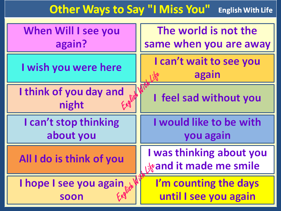 Other Ways To Say Miss