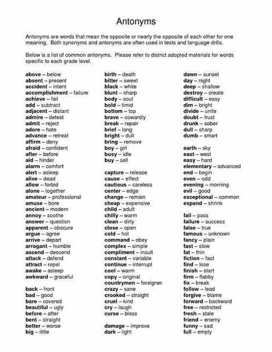 list-of-200-antonyms-from-a-to-z-in-english-esl-forums