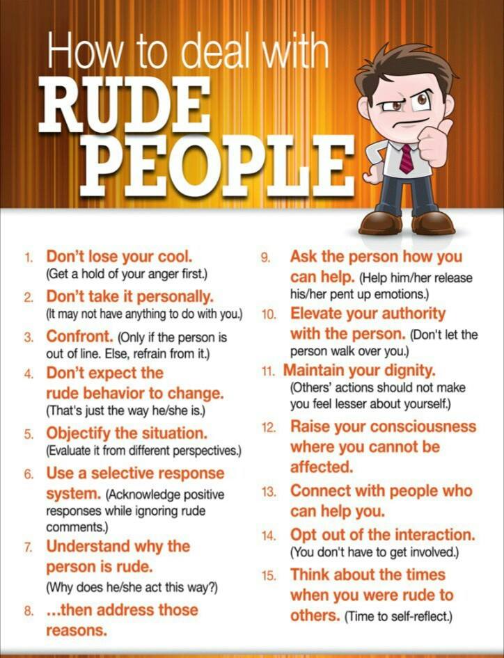 How to Deal With Rude People Vocabulary Home