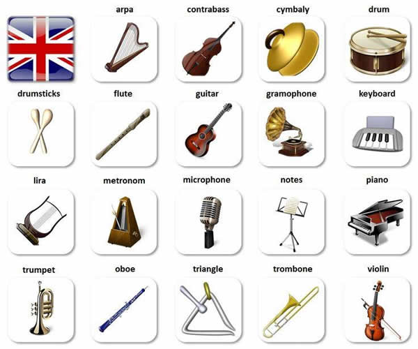 Music Instruments Vocabulary