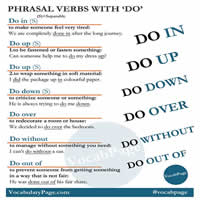 Phrasal Verbs With 