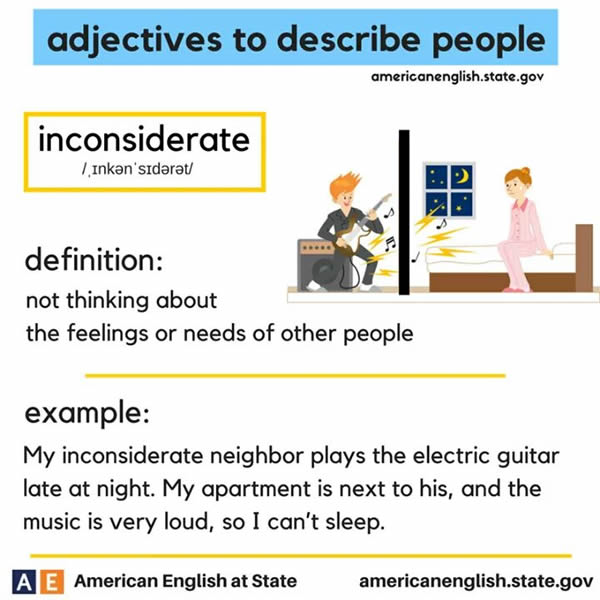 adjectives-to-describe-people-inconsiderate