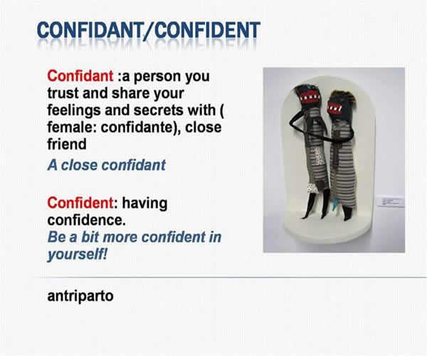 Confidant Vs Confident Using And Difference Vocabulary Home