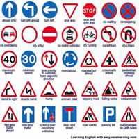 Road Sign Vocabulary in English | Vocabulary Home