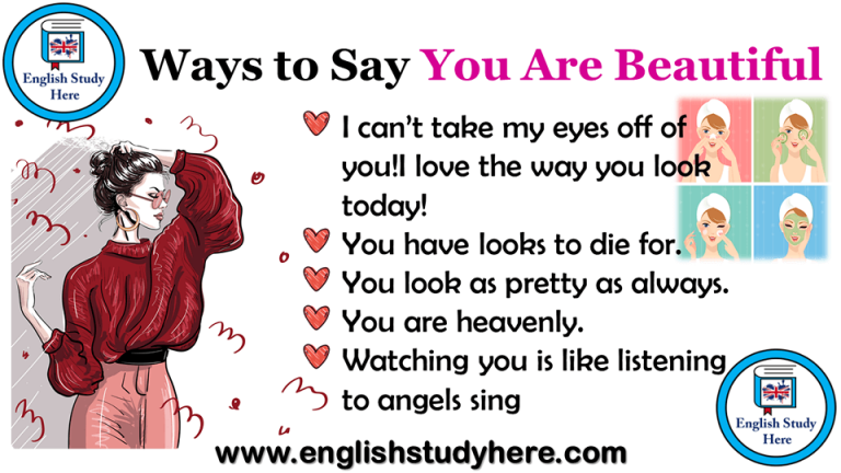 43 Ways to Say You Are Beautiful in English – Vocabulary Home